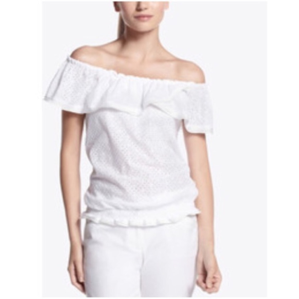 White House Black Market Eyelet Top size small